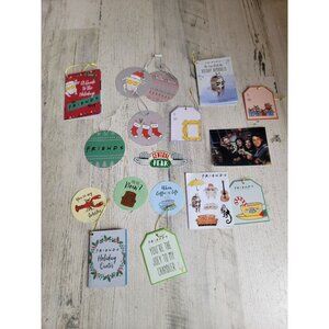 Friends Rachel chandler Holiday‎ gift tag assorted xmas set
